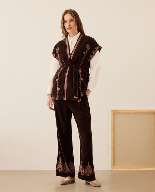 Stella Rittwagen Pantalón de terciopelo