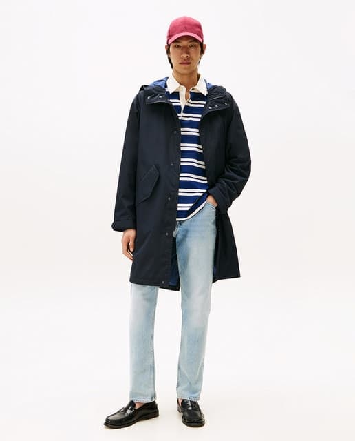 Tommy Hilfiger Abrigo de caballero tipo parka con capucha