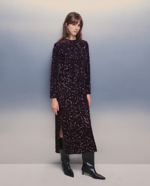 Easy Wear Falda midi de lentejuelas