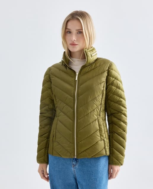 Michael Kors Plumífero de mujer Michael Michael  Kors con capucha y cierre de cremallera